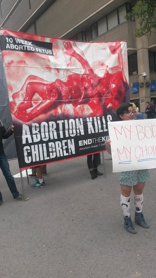 My Body My Choice vs body of abortion victim